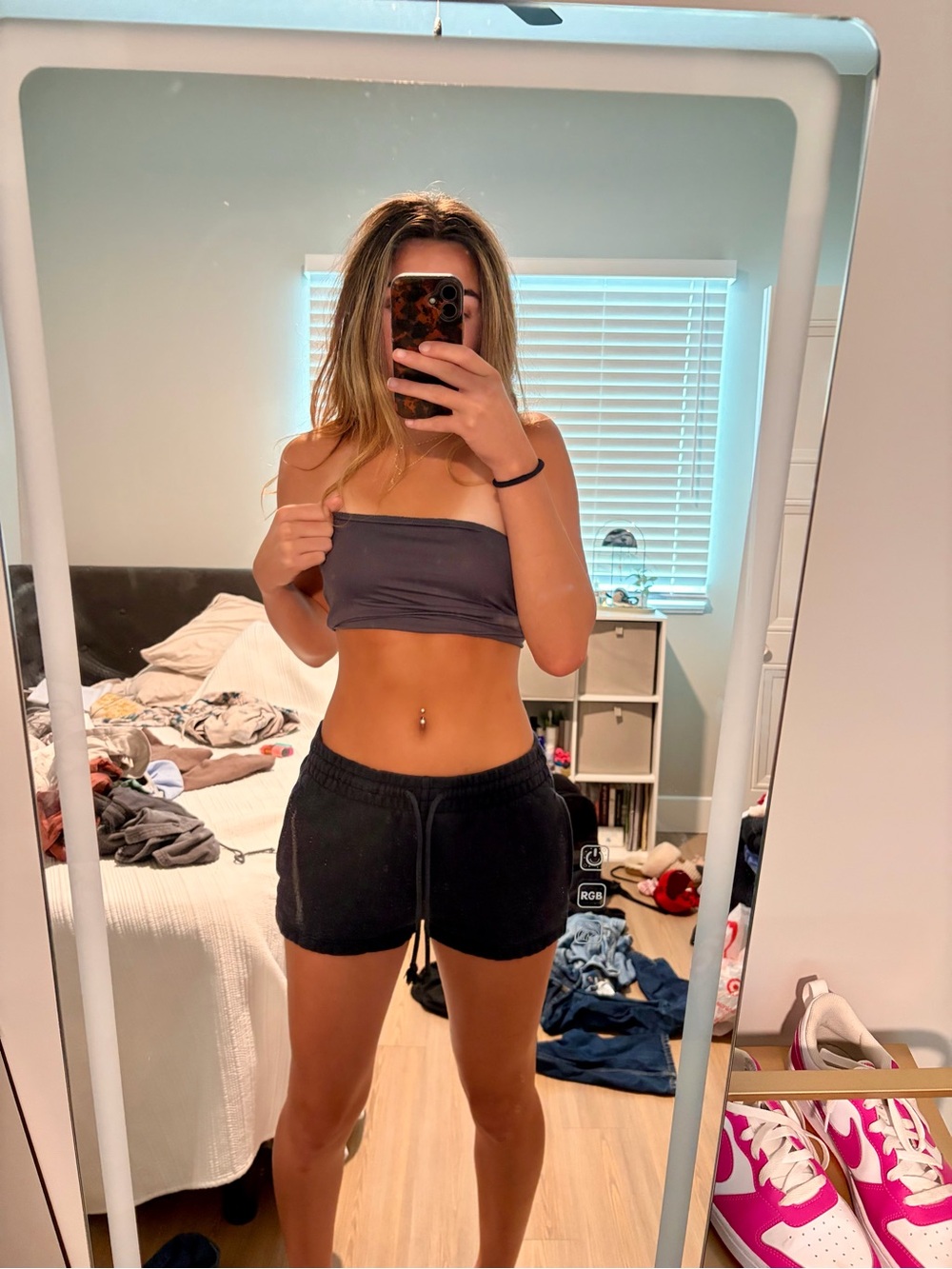 TNA Black High Waist Women’s Shorts